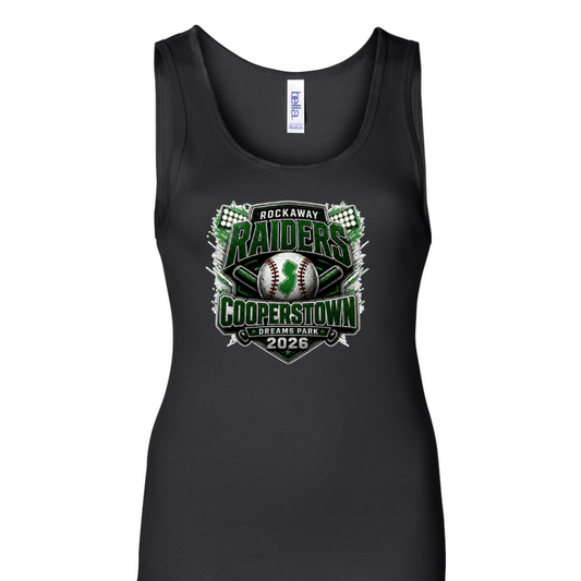 Cooperstown 12u Rockaway Women Fitted Tank Top with personalization option