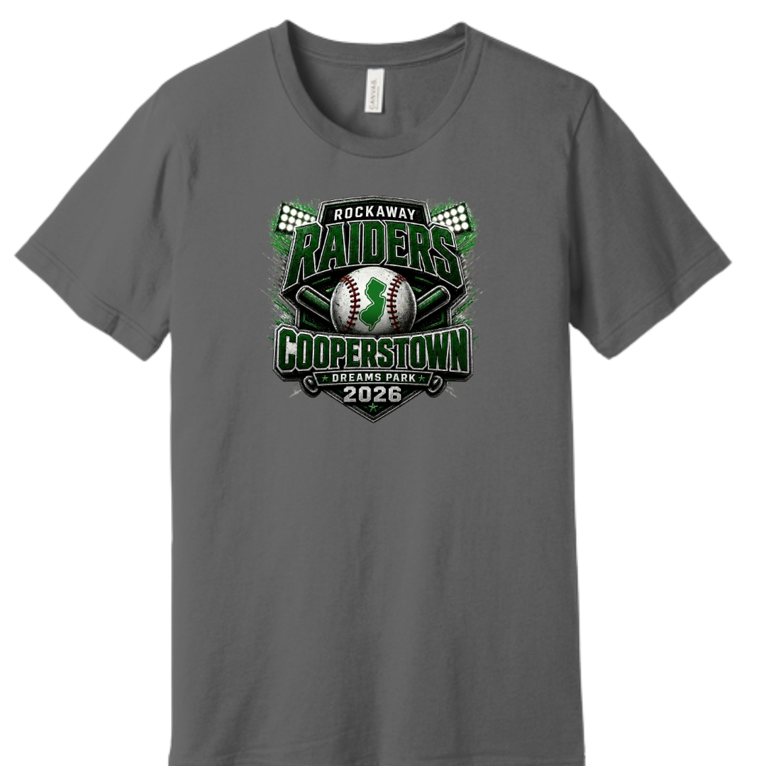 Cooperstown 12u Rockaway Cotton Shirts with Personalization Option: Unisex and Women