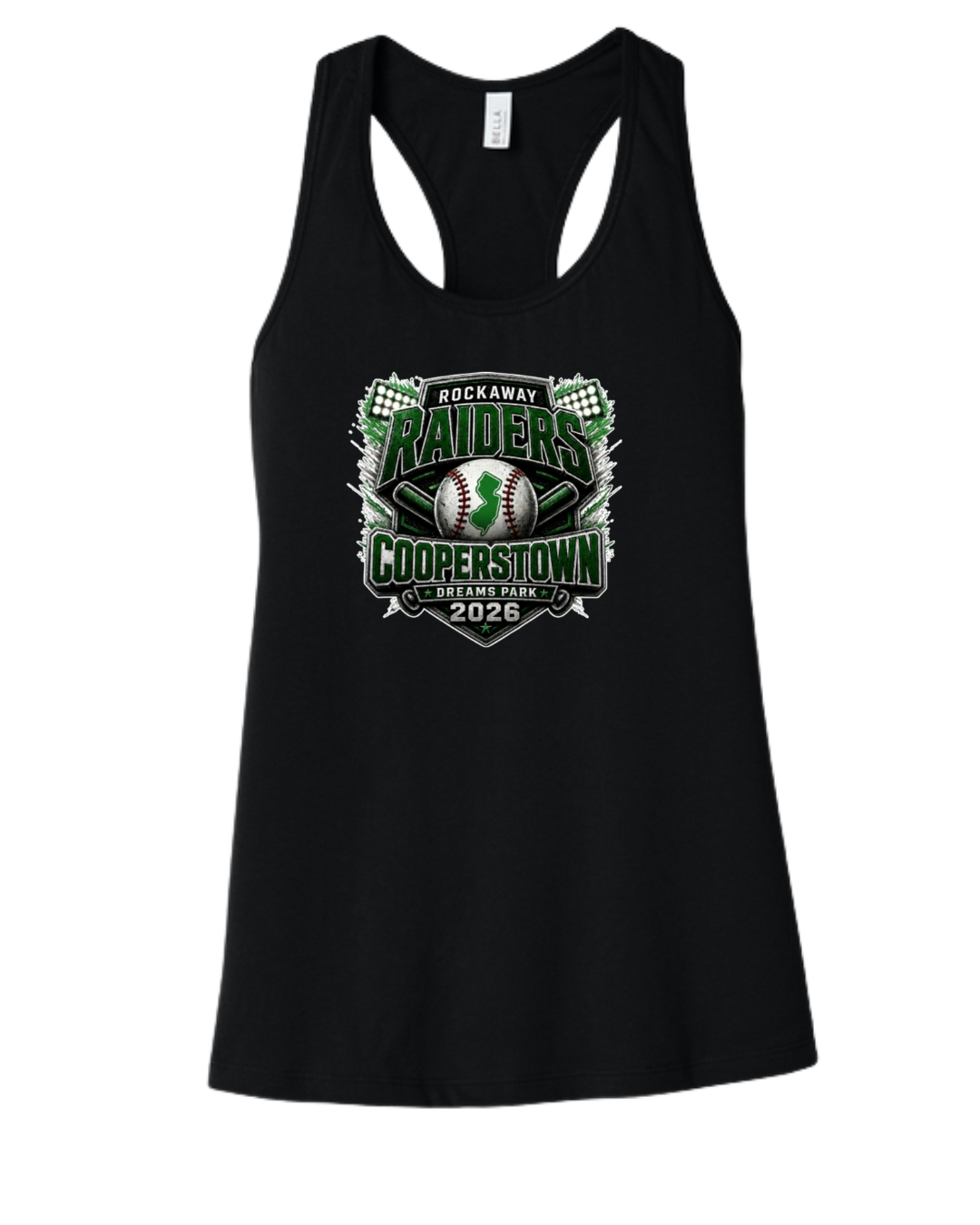 Cooperstown 12u Rockaway Women Racerback Tank Top with Personalization Option