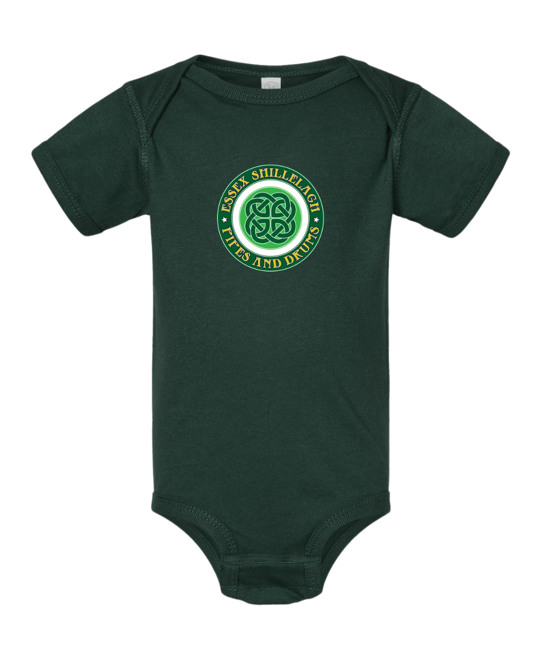 Essex Shillelagh Pipes & Drums Short Sleeve  Onesie