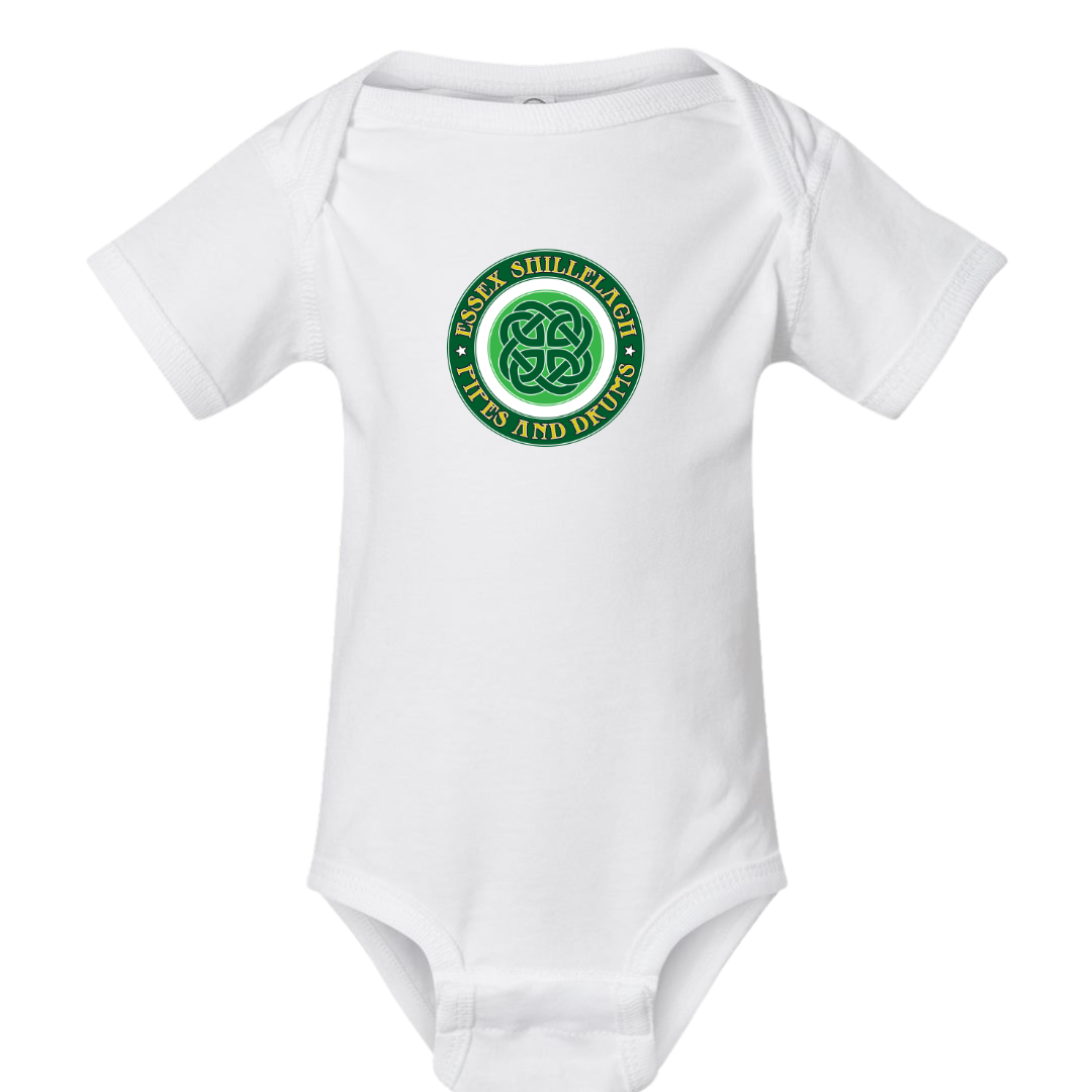 Essex Shillelagh Pipes & Drums Short Sleeve  Onesie