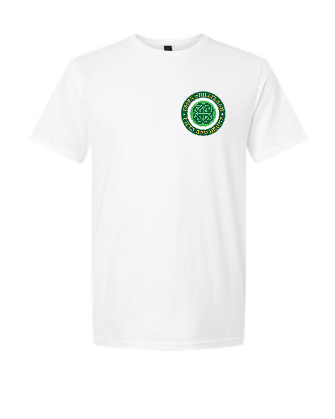 Essex Shillelagh Pipes & Drums Cotton T-shirt: Youth and Adult