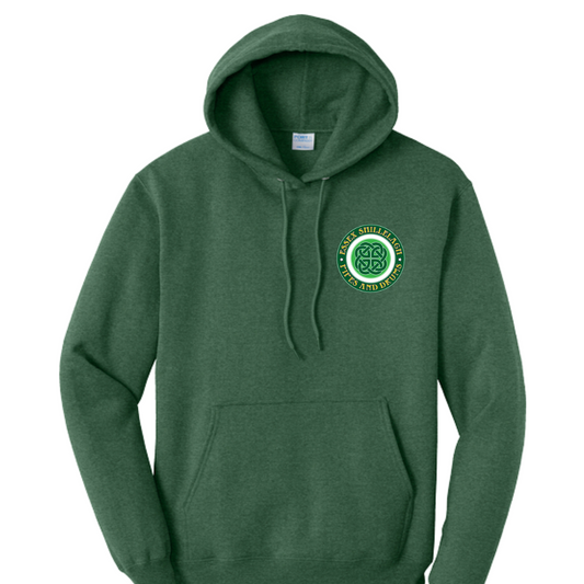 Essex Shillelagh Pipes & Drums Hoodie:  Youth and Adult