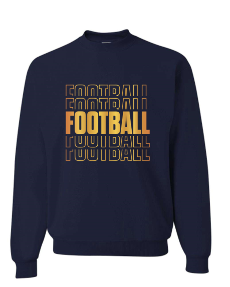 Football Crew Sweatshirt Youth/Adult
