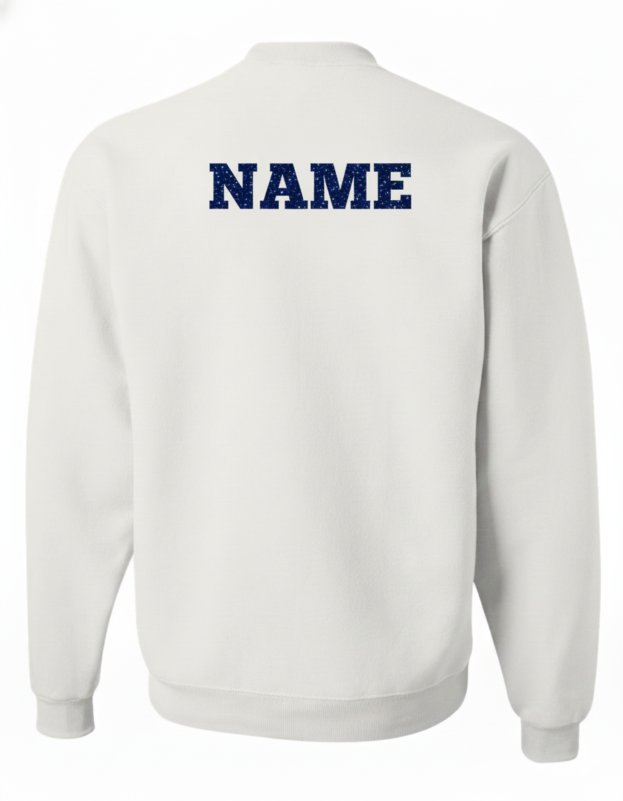 MTMS Cheer Glitter Crewneck Sweatshirt:  with Personalization Option
