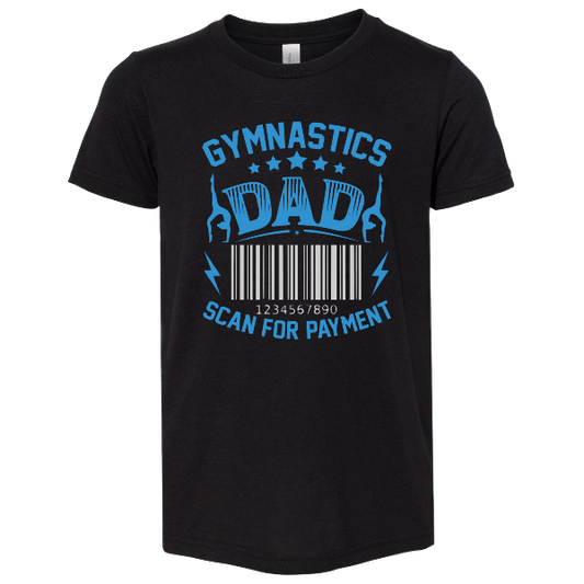 Gymnastics Dad Scan for Payment T-shirt