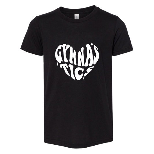 Gymnastics Heart:  White or Black