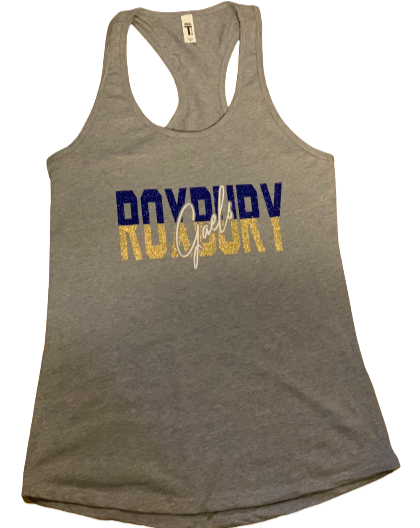 2-tone Glitter Roxbury Gaels  RacerbackTank