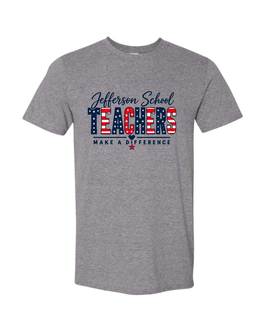 Jefferson School Cotton Tshirt:  Youth and Unisex Sizes