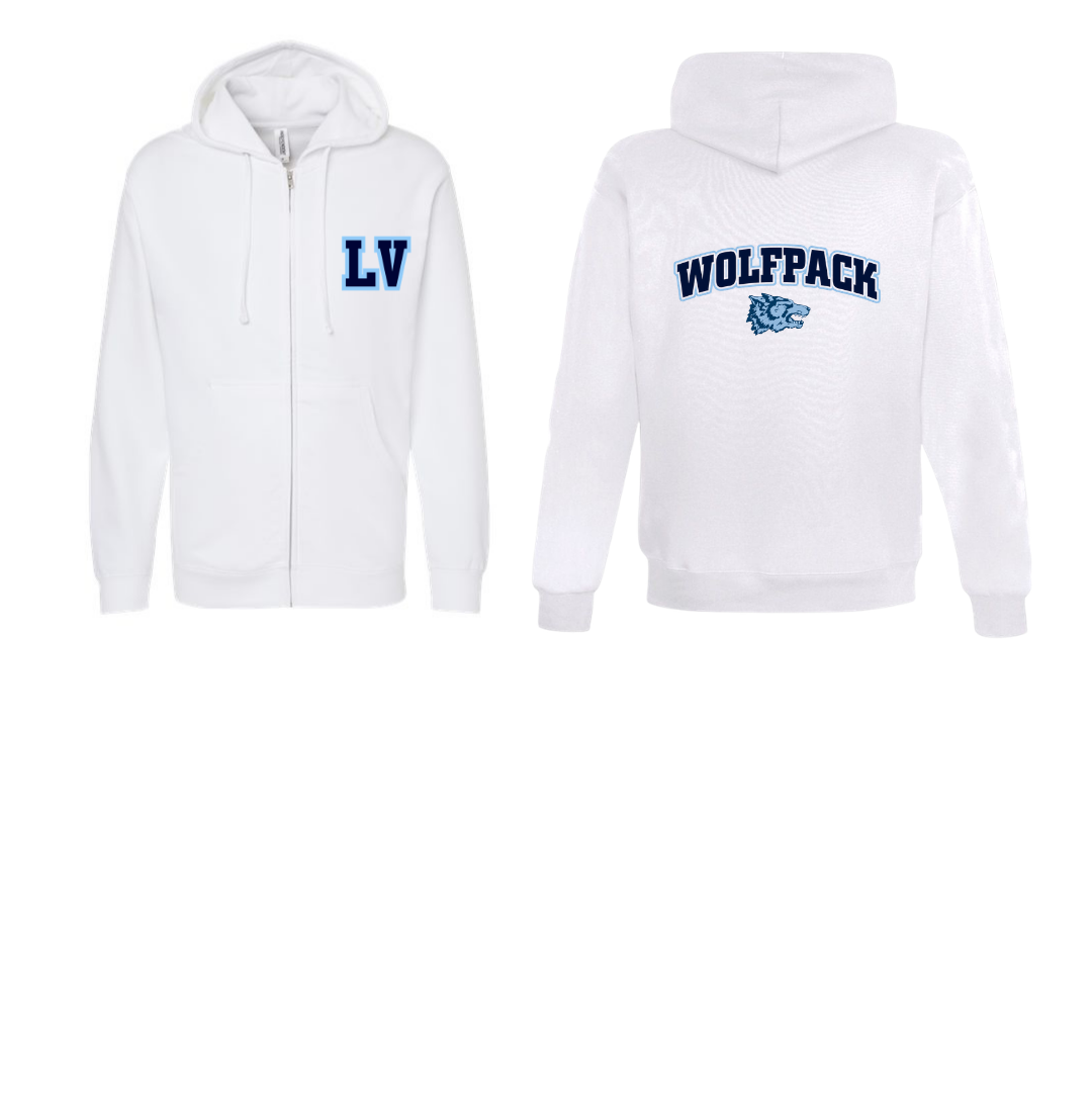 Long Valley Field Hockey Full Zip Hoodie: Youth/Adult