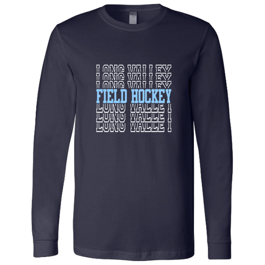 LV Field Hockey Retro Long Sleeve Shirt or Crewneck sweatshirt:  Youth and Adult with Personalization Option