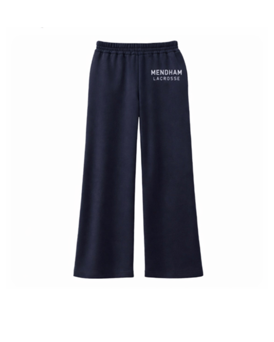 MTMS Girls Lacrosse wide leg sweatpants:  Adult sizing only