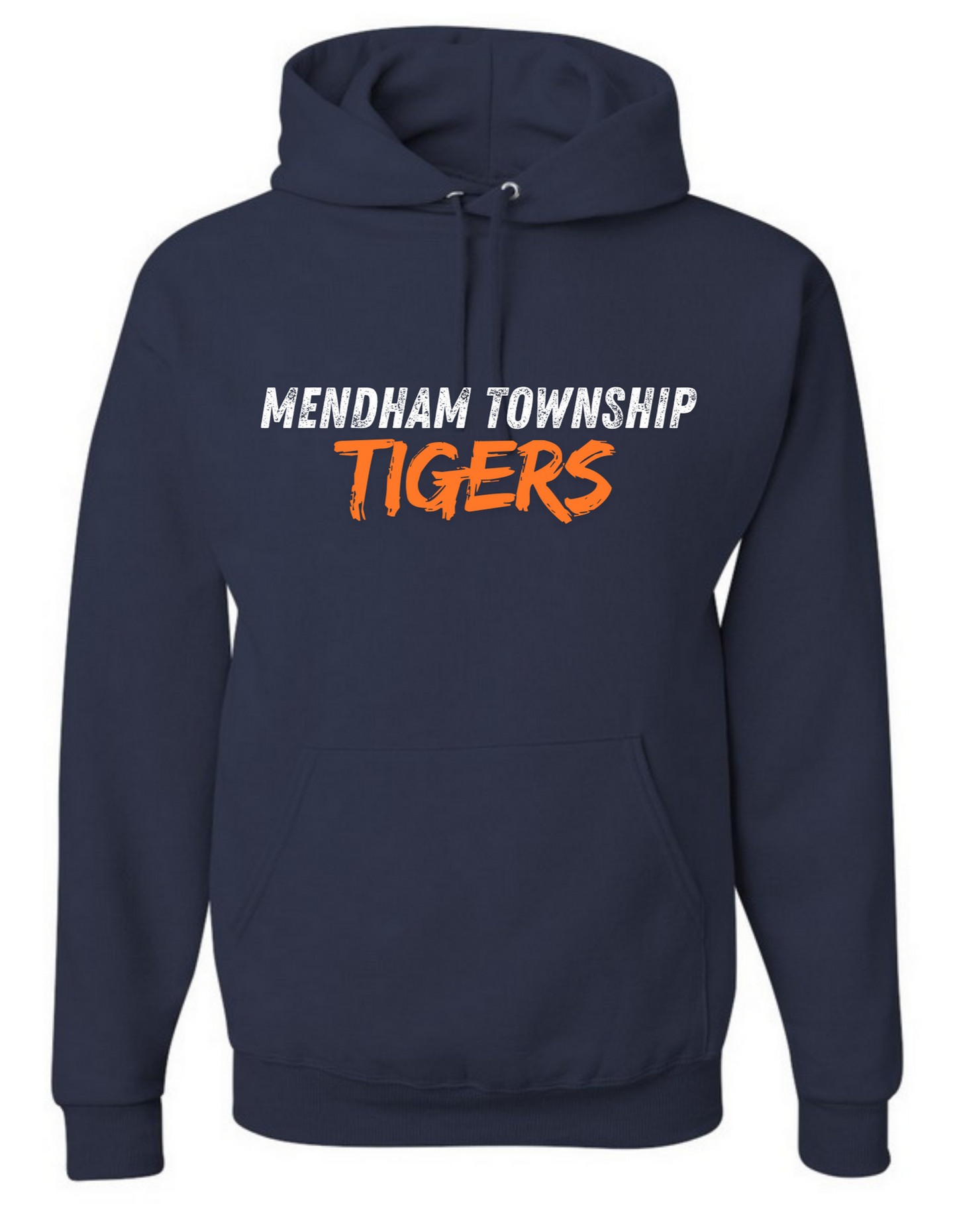 Mendham Twp Tigers Navy Hoodie:  Youth or Adult with Personalization Option
