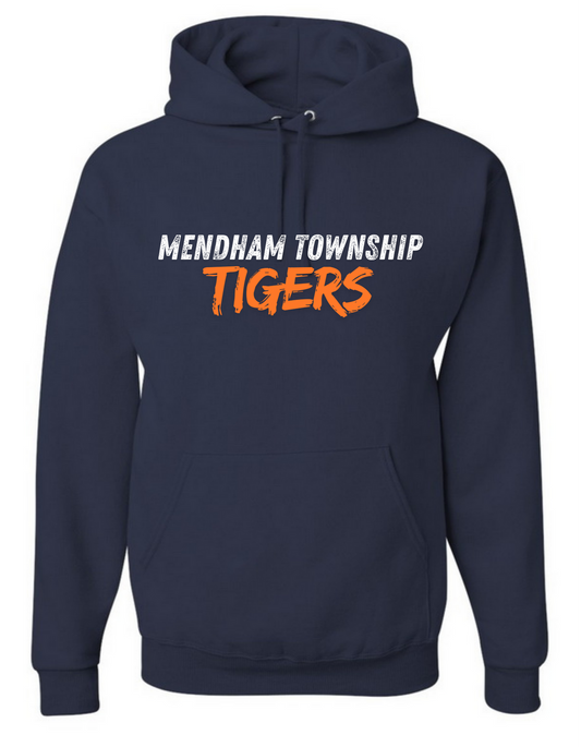 Mendham Twp Tigers Navy Hoodie:  Youth or Adult with Personalization Option