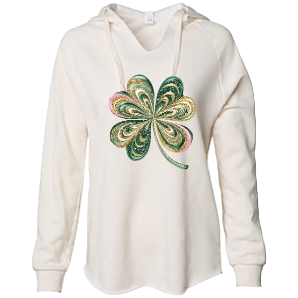 Pastel Shamrock :  Long Sleeve tshirt and Women's Lightweight Hoodie
