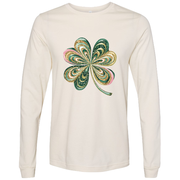 Pastel Shamrock :  Long Sleeve tshirt and Women's Lightweight Hoodie