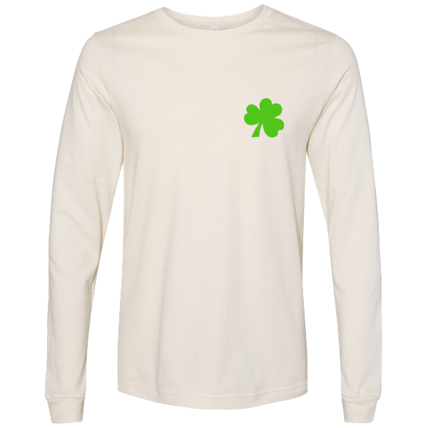 Puffy Shamrock:  Long sleeve, crewneck or Hoodie: Youth and Adult