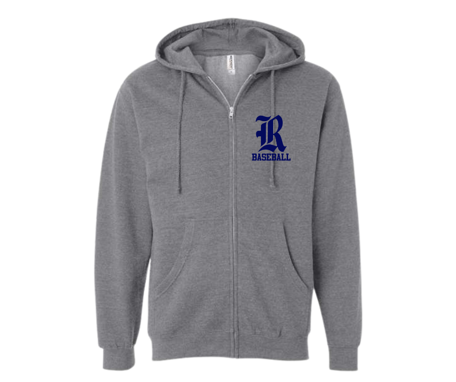 R logo Full Zip: Youth/Adult
