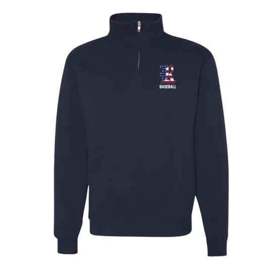American Logo Quarter Zip: Unisex sizing