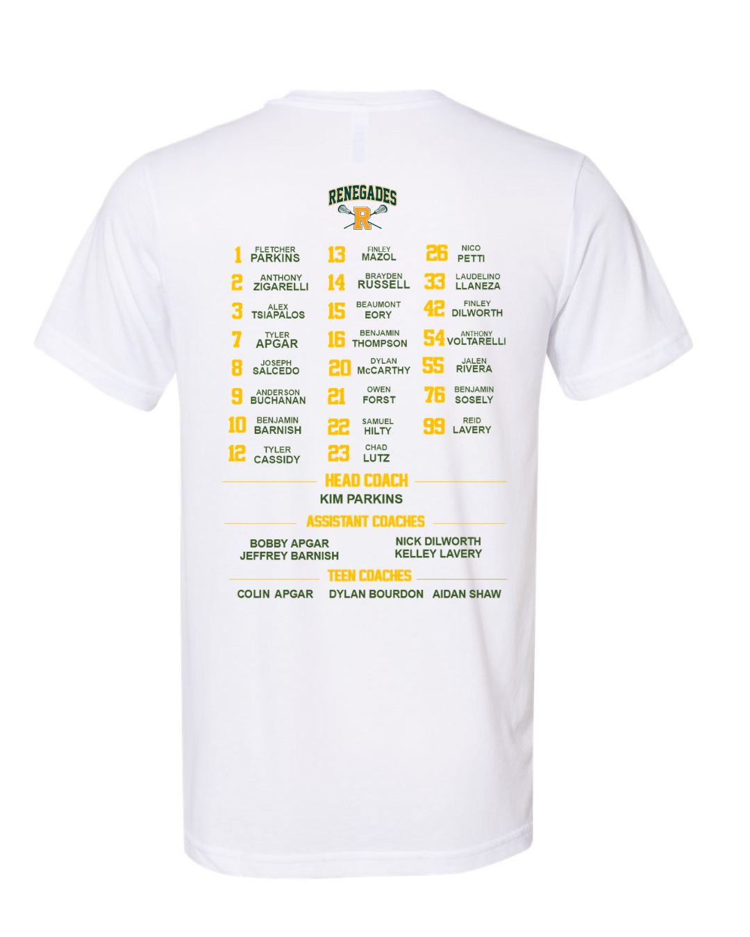 Rockaway Renegades t-shirt (cotton or dri fit)