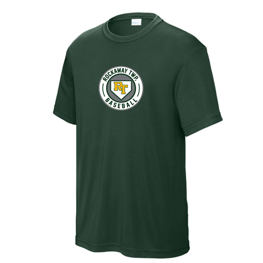 Rockaway Baseball Logo Dri Fit or Cotton T-shirt: Youth and Adult