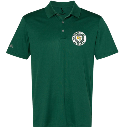 Rockaway Baseball logo Performance Polo:  Adult only