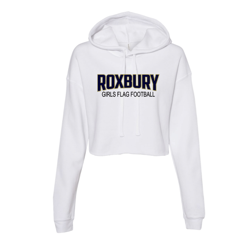 Roxbury Girls Flag Football Cropped Hoodie with Personalization Option
