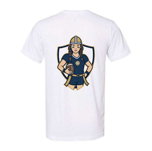 Roxbury Girls Flag Football Girl Logo  Tshirt, long sleeve, crewneck or hoodie