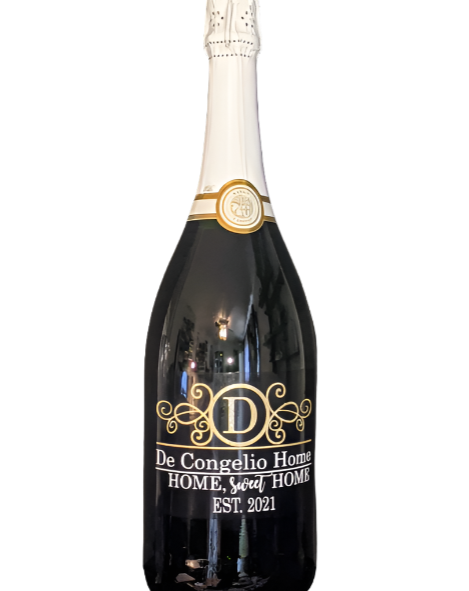 New Home Champagne Bottle