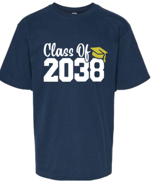 Class of 2038 Navy T-shirt
