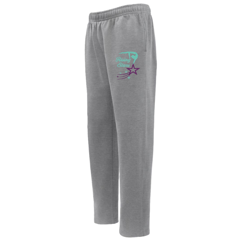 Rising Star Sweatpants Open Bottom:  Youth and Adult