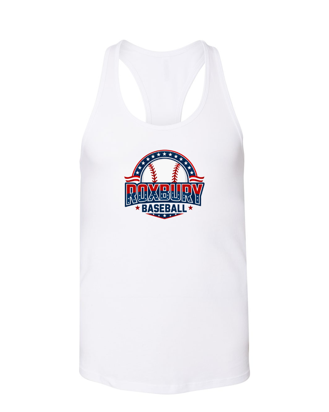 American Roxbury Baseball Logo Women's  Racerback Tank Top