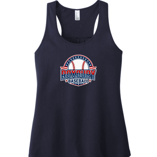 American Roxbury Baseball Logo Women's  Racerback Tank Top