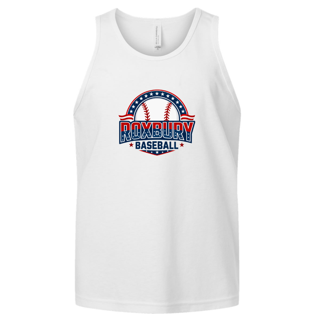 American Roxbury Baseball Logo Tank:  Unisex and Youth