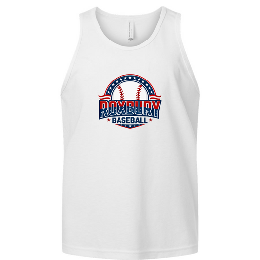 American Roxbury Baseball Logo Tank:  Unisex and Youth