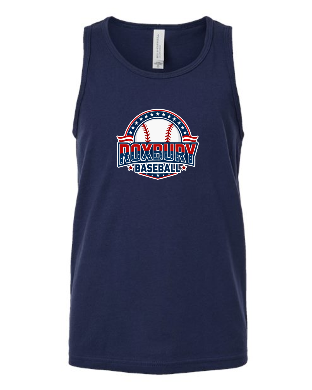 American Roxbury Baseball Logo Tank:  Unisex and Youth