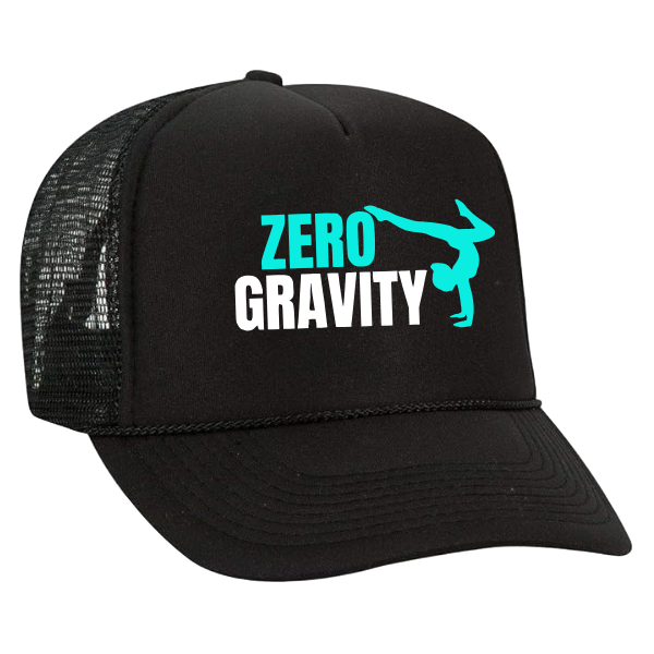 Zero Gravity Trucker Hat:  Black or White