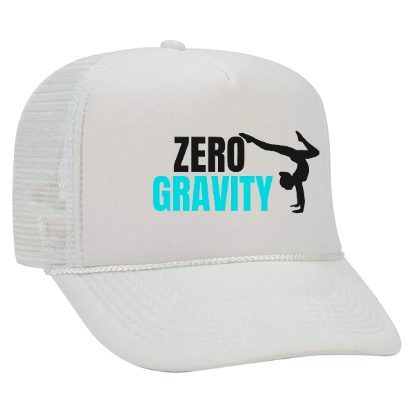 Zero Gravity Trucker Hat:  Black or White