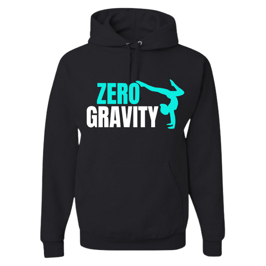 Zero Gravity Hoodie Black or White with Personalization: Youth/Adult
