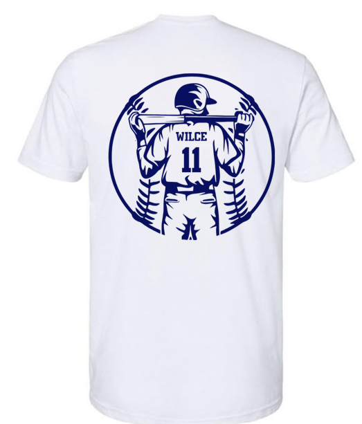 Personalized Baseball Player T-shirt:  Youth and Adult