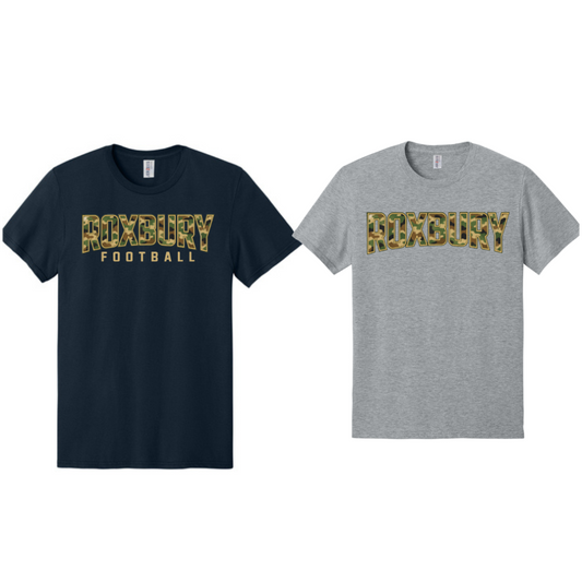 Roxbury Camo T-shirt: Cotton or Dri Fit