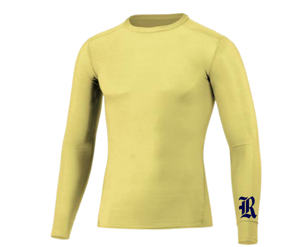 R baseball Compression shirt long sleeve:  Youth/Adult