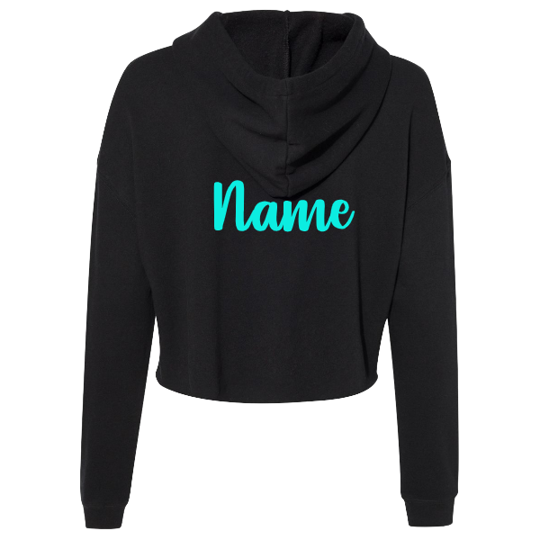 Zero Gravity Cropped Hoodie Black or White with Personalization Option