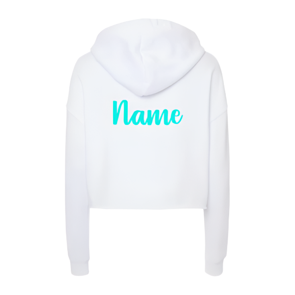 Zero Gravity Cropped Hoodie Black or White with Personalization Option