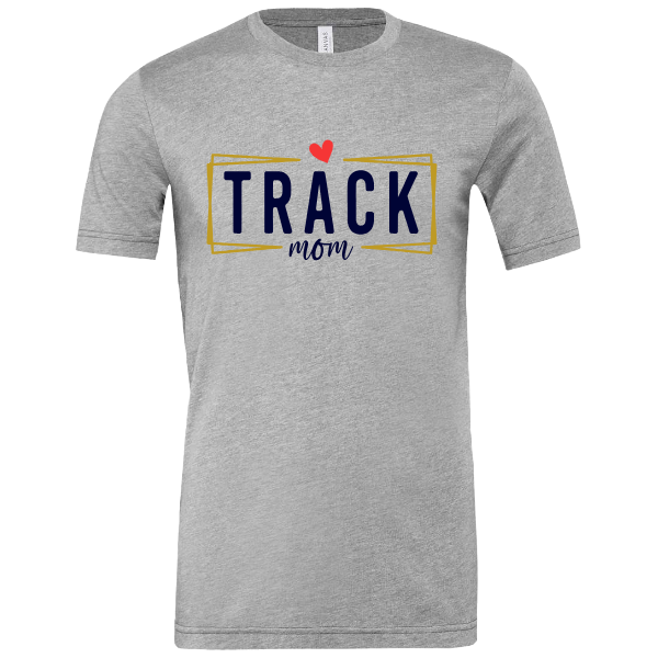 Roxbury Track Mom Heart T-Shirt