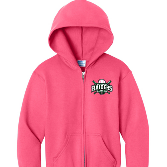 Rockaway Raiders Fall Full Zip Hoodie: Youth/Adult