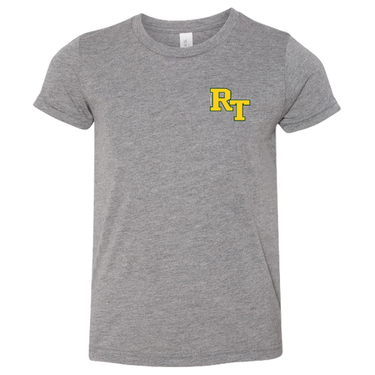 RT Logo with Personalized Football Player(s) /Cheerleader:   t-shirt, long sleeve or sweatshirt