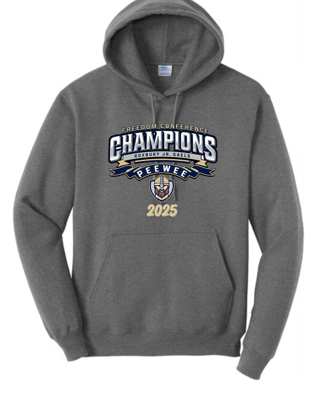 PEEWEE CHAMPIONS Hoodie:  Navy or Grey