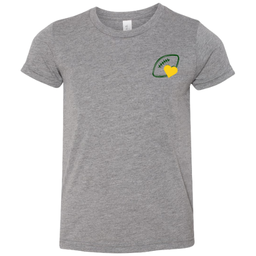 Football Heart with Personalized Football Player(s) /Cheerleader:   t-shirt, long sleeve or sweatshirt