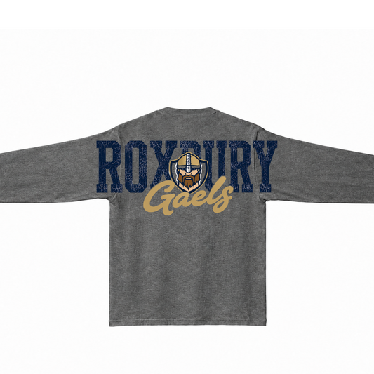 Roxbury Gaels with Gael:  Adult Sizing - Long Sleeve, Crewneck or Quarter Zip